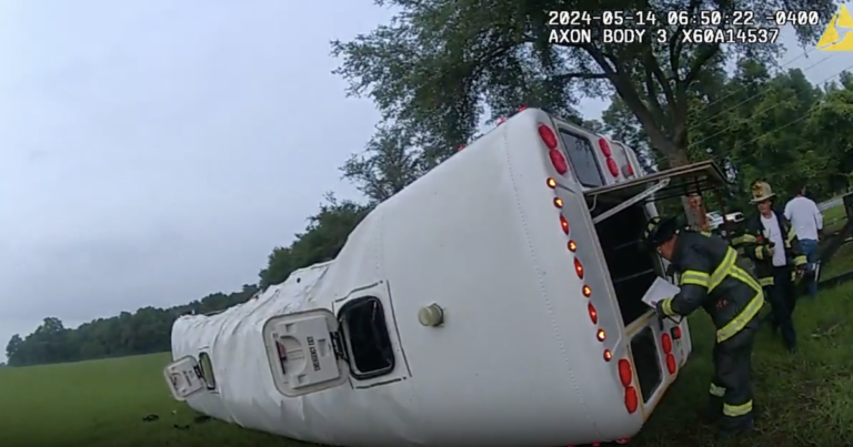 Bodycam footage shows aftermath of Florida bus crash that killed at least 8